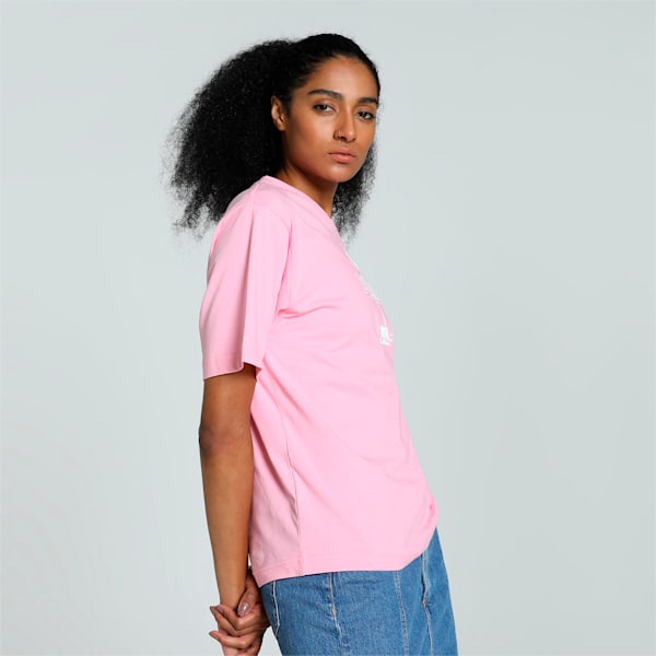 PALM RESORT Women's Graphic Relaxed Fit Tee, Pink Lilac, extralarge-IND