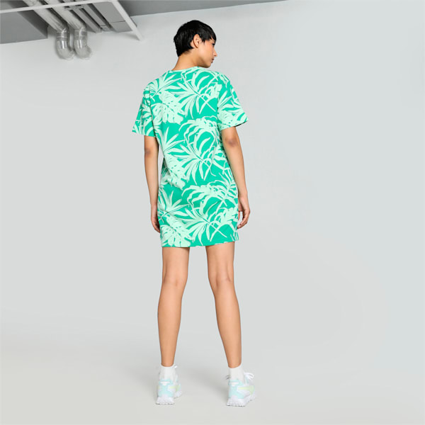 PALM RESORT Women's Printed Relaxed Fit Dress, Fresh Mint-AOP, extralarge-IND