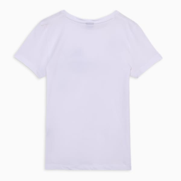 Youth Logo Tee, Puma White, extralarge-IND
