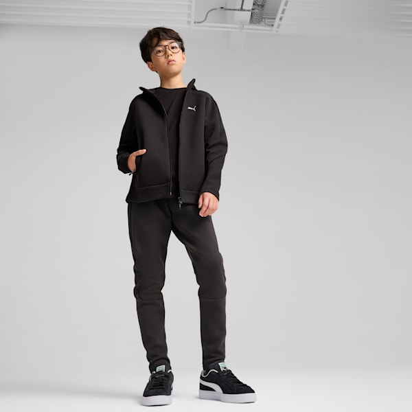 EVOSTRIPE Big Kids' Full-Zip Hoodie, PUMA Black, extralarge