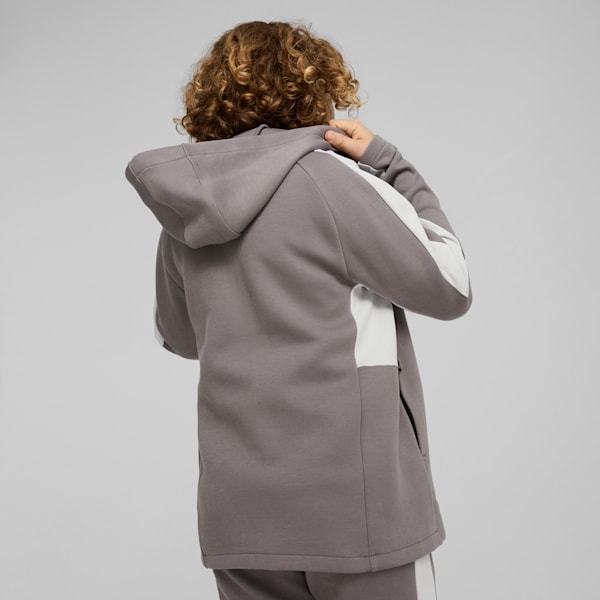 EVOSTRIPE Big Kids' Full-Zip Hoodie, Cast Iron, extralarge