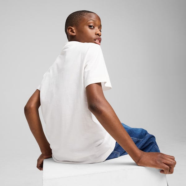 Colour No.1 Logo Youth Tee, PUMA White, extralarge-IND