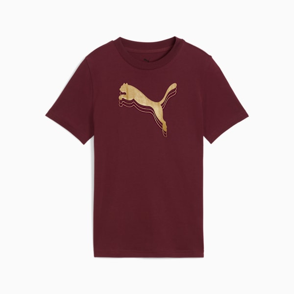 Metallic Youth Tee, Ruby Shimmer-metallic gold, extralarge-IND
