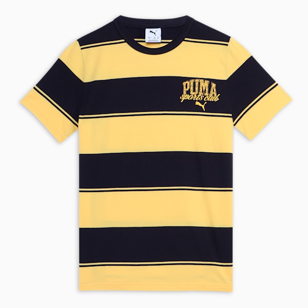 PUMA Class Striped Youth Tee, New Navy, extralarge-IND