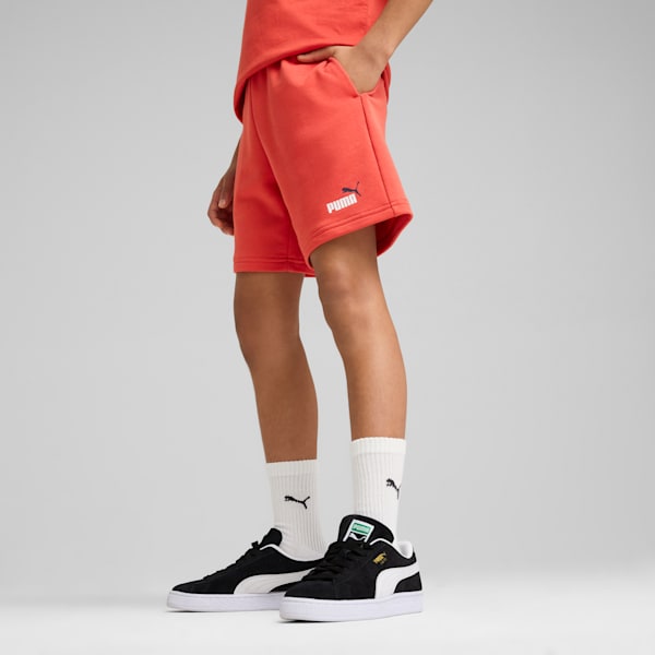 2 Colour No. 1 Logo Youth Shorts, Red Fire, extralarge-IND
