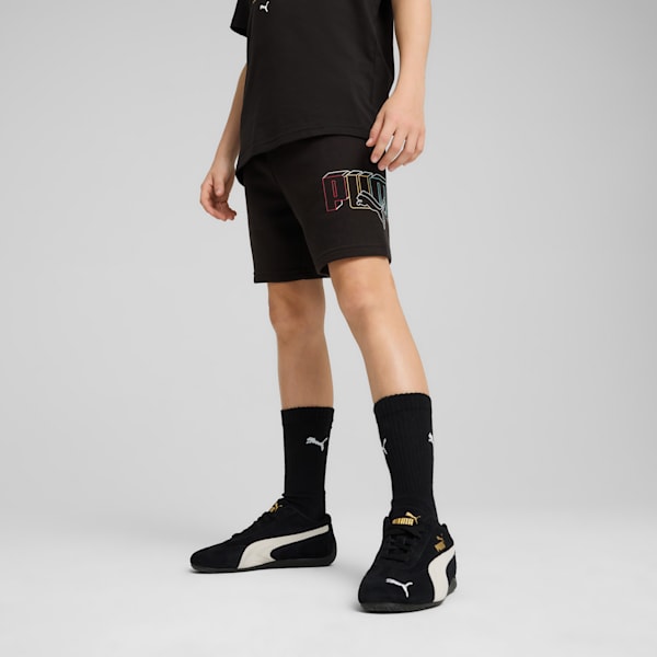 Logo Lab Execution Youth Shorts, PUMA Black, extralarge-IND