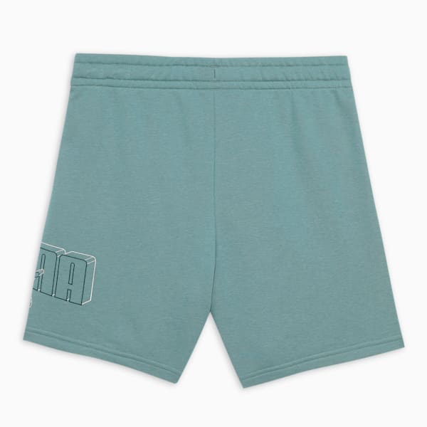 Logo Lab Execution Youth Shorts, Green Moon, extralarge-IND