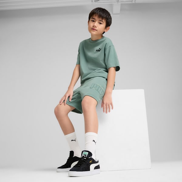 Logo Lab Execution Youth Shorts, Green Moon, extralarge-IND