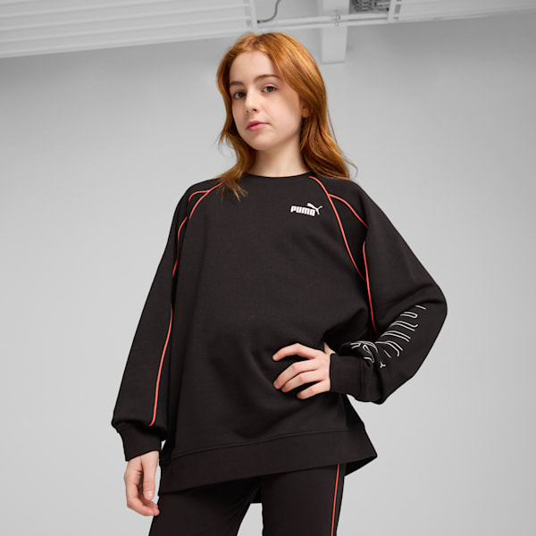 Sudadera PUMA Sport juvenil, PUMA Black, extralarge