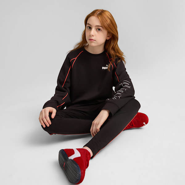 Sudadera PUMA Sport juvenil, PUMA Black, extralarge