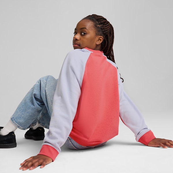 Sudadera PUMA Sport juvenil, Peach Frost, extralarge