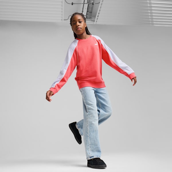 Sudadera PUMA Sport juvenil, Peach Frost, extralarge