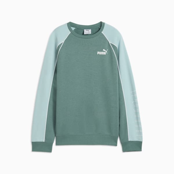 PUMA SPORT Big Kids' Crew Sweatshirt, Green Moon, extralarge