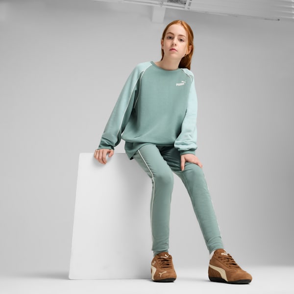 Sudadera PUMA Sport juvenil, Green Moon, extralarge