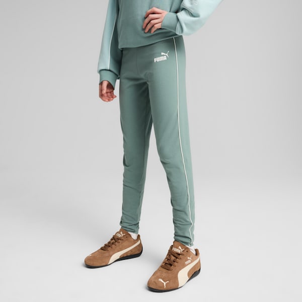 PUMA Sport Big Kids' Leggings, Green Moon, extralarge