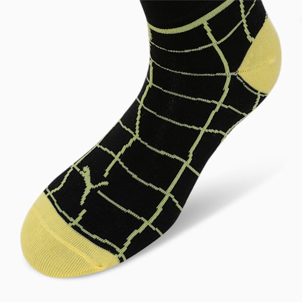 Sports Quarter Socks Pack of 3, Lemon Meringue-PUMA White-PUMA Black, extralarge-IND