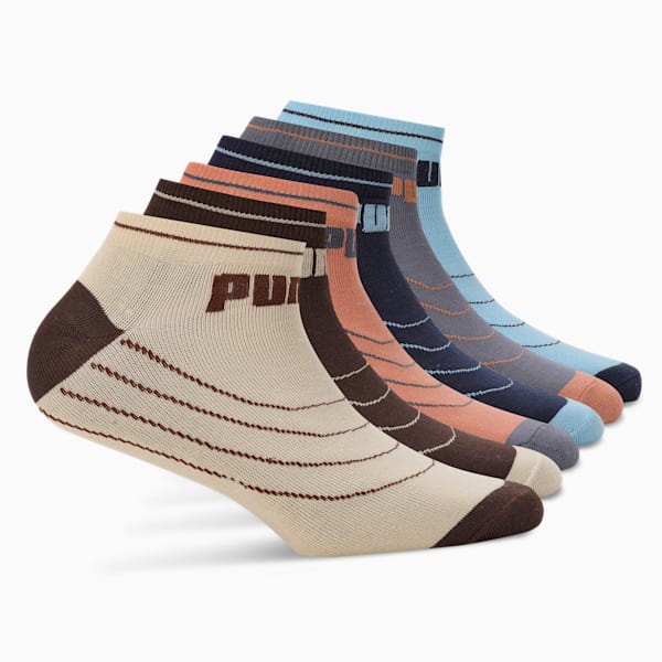 Classic Sneaker Socks Pack of 6, Dark Chocolate, extralarge-IND