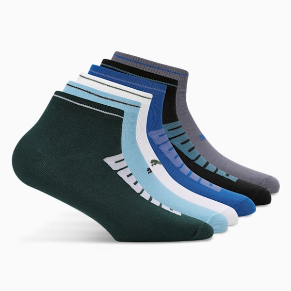 Sneaker Socks Pack of 6, Malachite, extralarge-IND