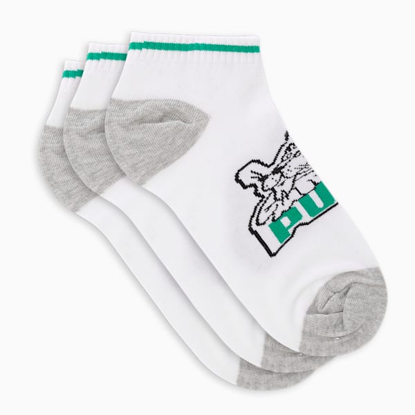 Super Sneaker Socks Pack of 3, PUMA White, extralarge-IND