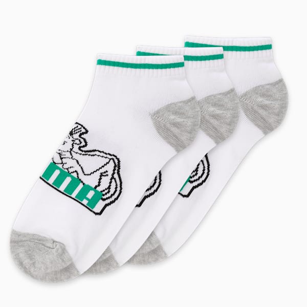 Super Sneaker Socks Pack of 3, PUMA White, extralarge-IND