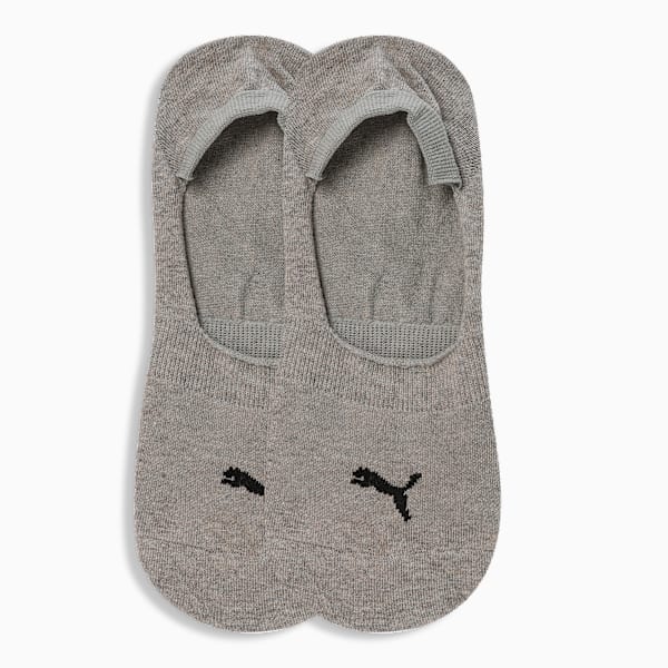Footie Socks Pack of 2, Medium Gray Heather, extralarge-IND