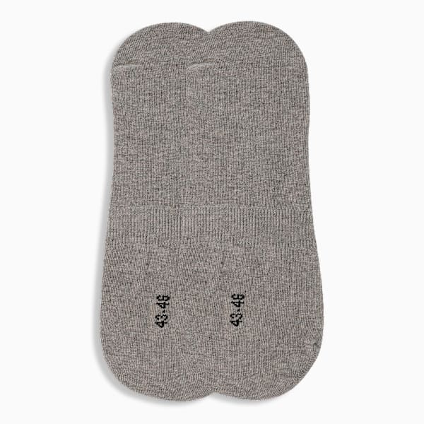 Footie Socks Pack of 2, Medium Gray Heather, extralarge-IND
