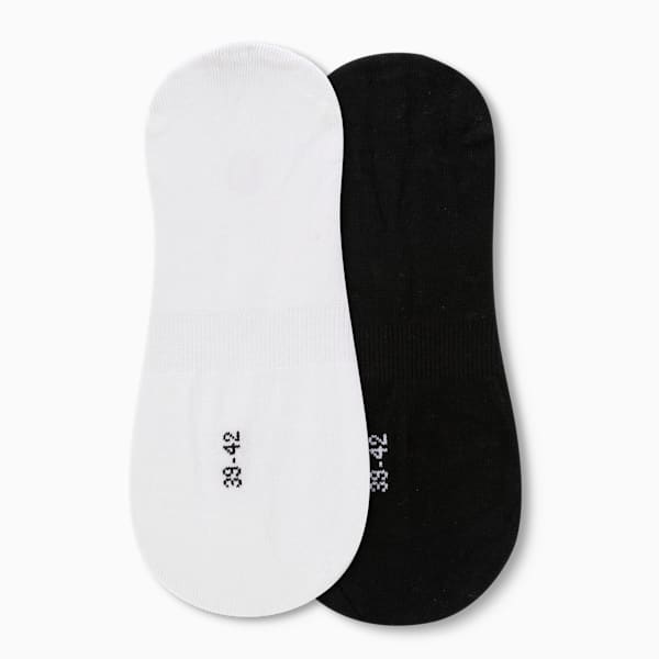 Footie Socks Pack of 2, PUMA Black-PUMA White, extralarge-IND