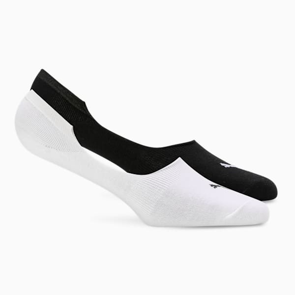 Footie Socks Pack of 2, PUMA Black-PUMA White, extralarge-IND