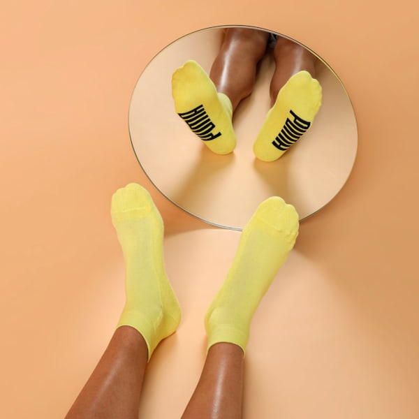 Half Terry Ankle-Length Socks Pack of 6, Celandine, extralarge-IND