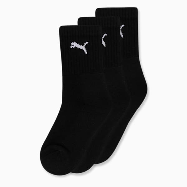 SPORT Kid's Socks Pack of 3, PUMA Black-PUMA Black-PUMA Black, extralarge-IND