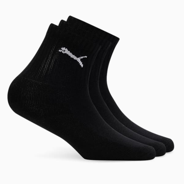 PUMA SPORT Kid's Socks Pack of 3, PUMA Black-PUMA Black-PUMA Black, extralarge-IND