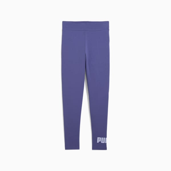 Essentials No.1 Logo Big Kids' Leggings, Blue Crystal, extralarge