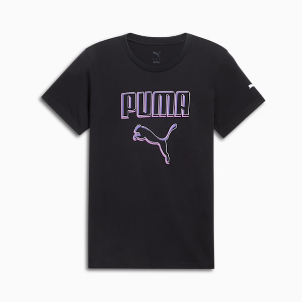 Playera Vivd Logo para mujer, PUMA Black, extralarge
