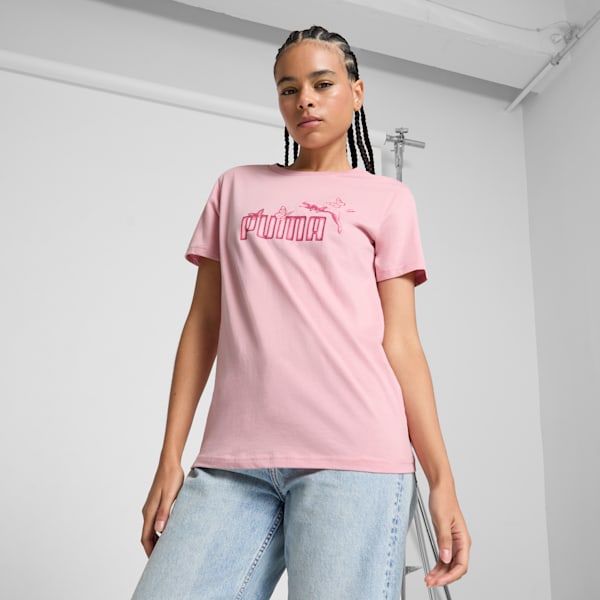 Flutter Women's Tee, Bridal Rose, extralarge