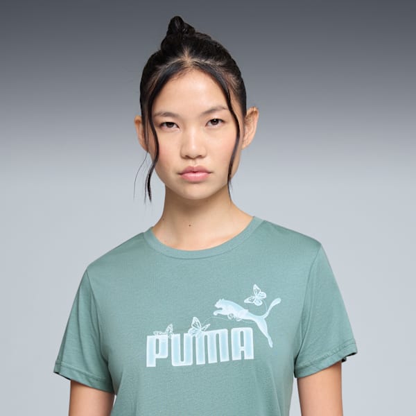 Flutter Women's Tee, Green Moon, extralarge