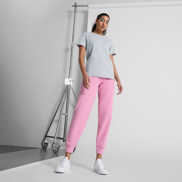 Playera estampada deportiva para mujer, Light Gray Heather, extralarge