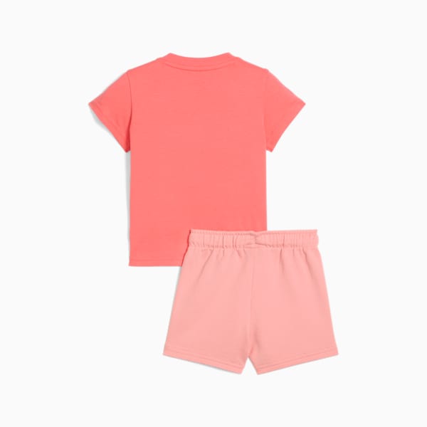 2-Piece Minicats Essentials Toddlers' Tee And Shorts Set, Peach Frost, extralarge