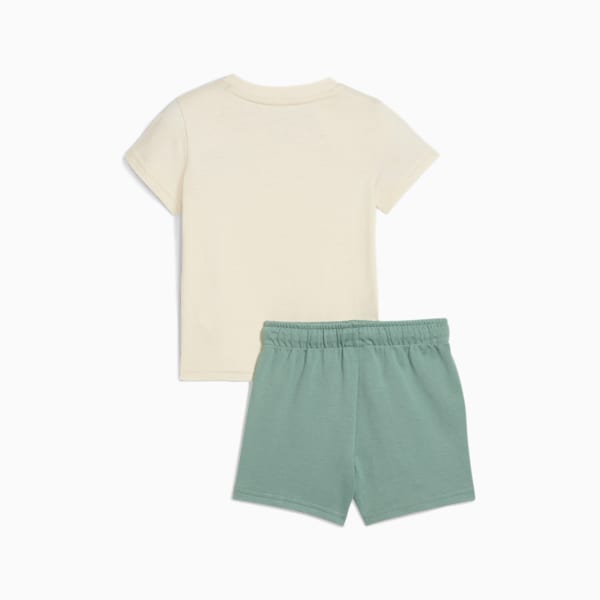 2-Piece Minicats Essentials Toddlers' Tee And Shorts Set, Alpine Snow, extralarge