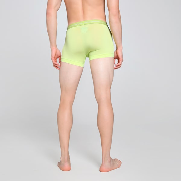 Polymide Mesh Men's Trunk, Sunny Lime-PUMA Black, extralarge-IND