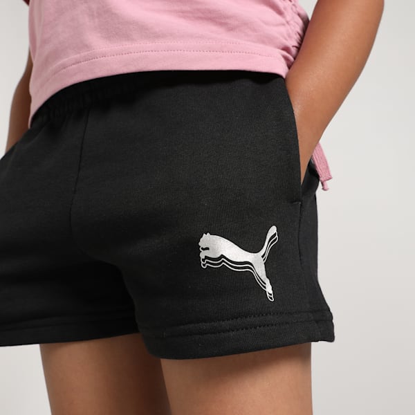 Metallic Youth Shorts, PUMA Black, extralarge-IND