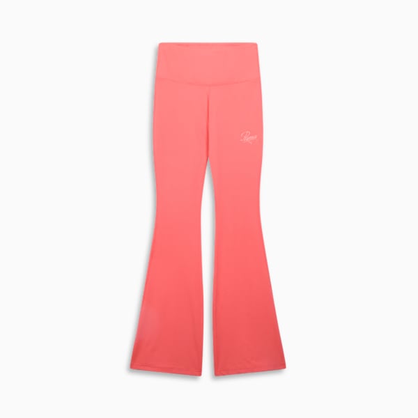 ESS Script Women's Flarred Leggings, Peach Frost, extralarge
