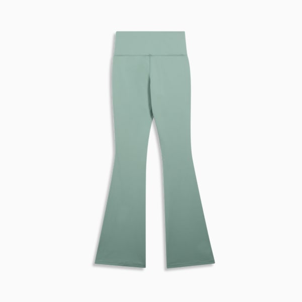 ESS Script Women's Flarred Leggings, Green Moon, extralarge