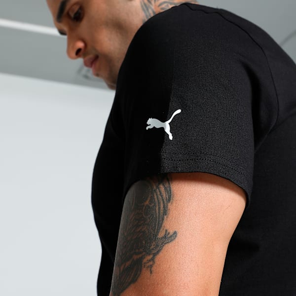 Men's Graphic Slim Fit Tee, PUMA Black, extralarge-IND