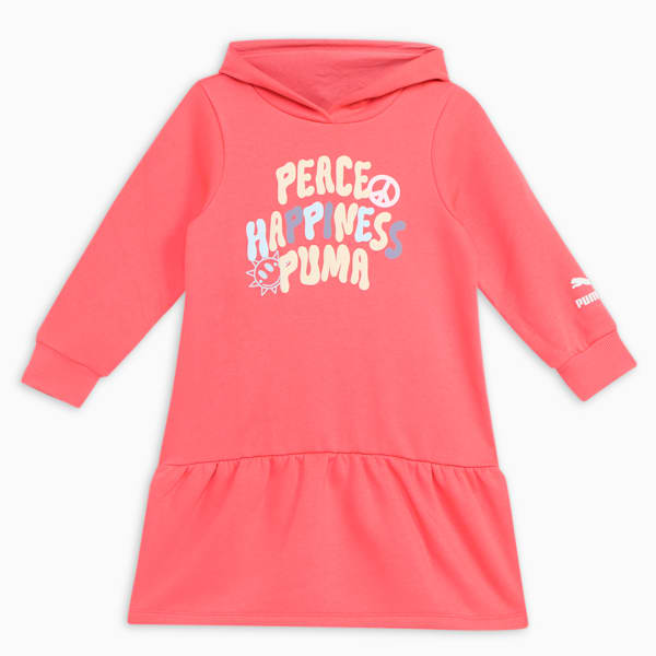 Classics Bubble Bloom Girl's Dress, Salmon, extralarge-IND