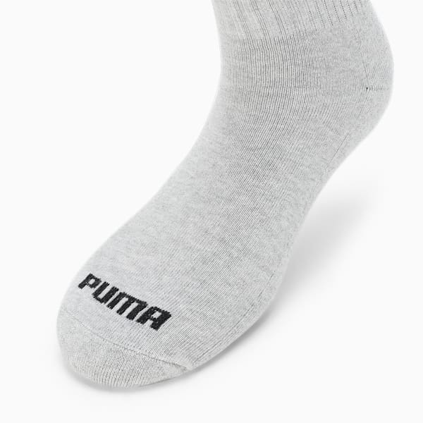 Ankle Length Socks Pack of 3, PUMA White-PUMA Black-Medium Gray Heather, extralarge-IND