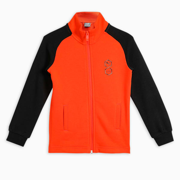 PUMA x one8 Elevated Kid's Full Zip Track Jacket, Redmazing, extralarge-IND