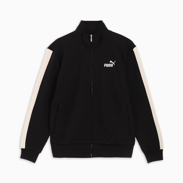 メンズ CORE HERITAGE ワッフル トラック ジャケット, PUMA Black, extralarge-JPN