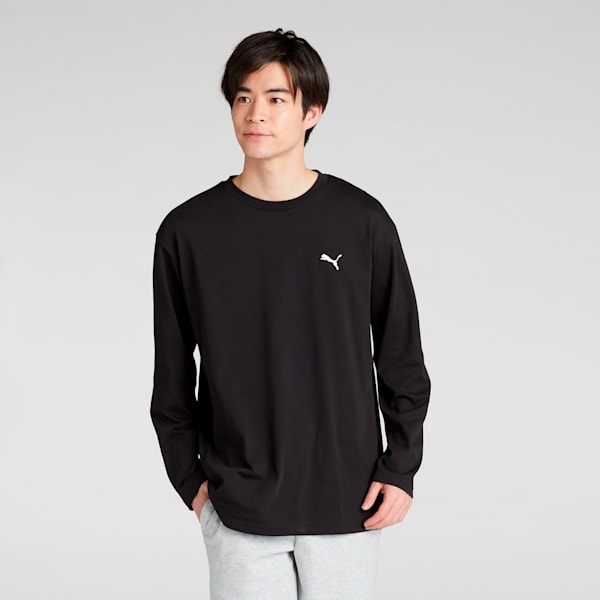 メンズ ESS MX リラックス キャット 長袖 Tシャツ, PUMA Black, extralarge-JPN