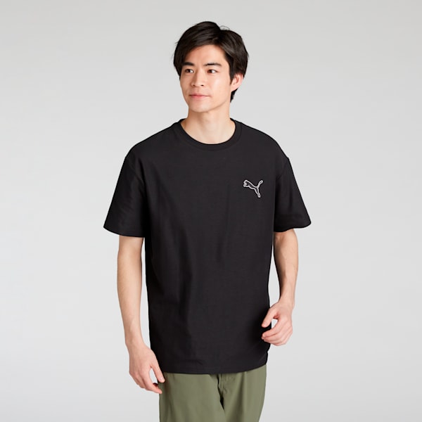 メンズ ESS MX キャット EMB ピケ 半袖 Tシャツ, PUMA Black, extralarge-JPN