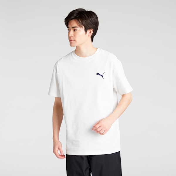 メンズ ESS MX キャット EMB ピケ 半袖 Tシャツ, PUMA White, extralarge-JPN